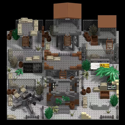 WW2 Military Observation Tower - Army Base Building Blocks
