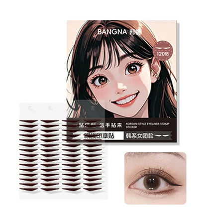 Eyeliner Stamp Stickers Water Resistant Sweat Resistant Fitting Eye Beauty Stickers Eye Eyeliner Patches Makeup Stencils
