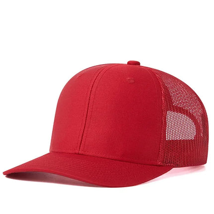 Summer Unisex Slight Curved Brim Trucker Hat Hot Sale Breathable Casual Cap for Men Women Outdoor Daily Wear