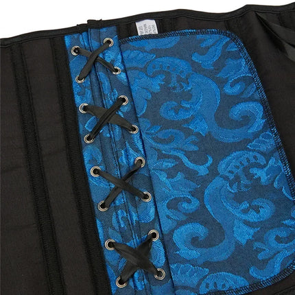 Women Corsets Bustiers Sexy Jacquard Underbust Corset Plastic Bones Korset Basques Shaper Elegant Waist Bustier Top