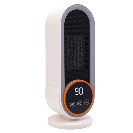 1200W Portable Mini Heater PTC Fast Heating Desktop Fan 2 Settings Timer Remote For Indoor Space Use
