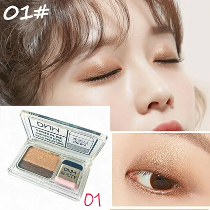 2 Colors Gradient Lazy Eye Shadow Stick Lasting Waterproof Makeup Matte Shimmer Eyeshadow Professional Women Cosmetics Wholesale