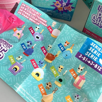 Hasbro Littlest Pet Shop LPS Blind Box Toy Cute Big Eyes Cat Dog Rabbit Model Pendant Animal Doll Mystery Box Toy Children Gift