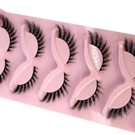 New Cat Eye Lashes Mink Eyelashes 3D Curl Winged Natural Realistic Messy End Eye Elongated Thick False Eyelashes Soft Fake Lashe