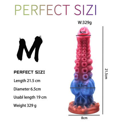 S/M/L Tentacle Anal Dildo Thick Silicone Monster Dildo Huge Penis Fake Dick Alien Dildo With Suction Cup Sex Toys For Women Men