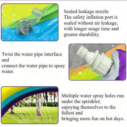 Factory Spot Inflatable Toys PVC Summer Rainbow Arch Outdoor Sprinkler Mat