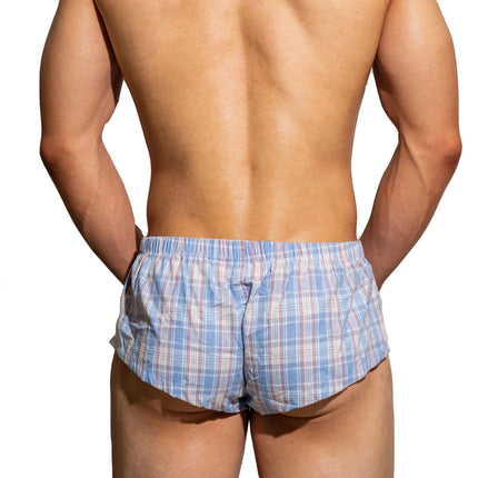 Men's Plaid Boxer Shorts Underwear Sexy Home Cueca Masculina Ropa Interior Hombre Boxer Para Hombre Comfortable Underpants Alo