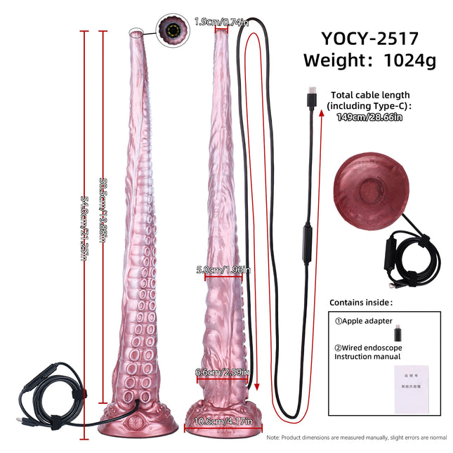 LEZEE Silicone Anal Plug Endoscope Light Bead Buttplug Internal Peekable Masturbator Body Viewing Dildo Anus Stimulator Sex Toys