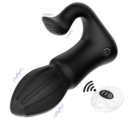10 Modes Anal Plug Vibrator Vibrating Butt Plug Remote Control Anal Plug for Prostate Massage Adult Sex Toys for Men and Women