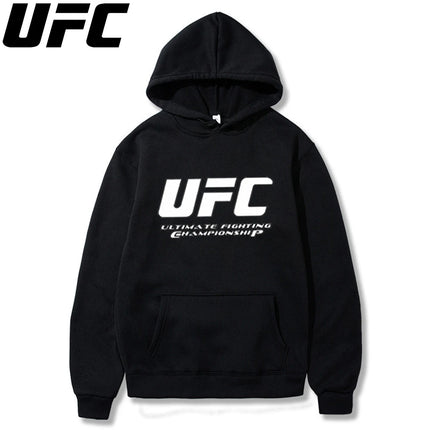UFC Men's and Women's Solid Color Pocket Hoodies Sports Fitness Sweatshirts Fashionable Casual Pullovers Multi Color sweat