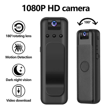 HD 1080P Mini Camera Portable Digital Video Recorder Worn Police Small Body Cam Infrared Night Vision Sports DV Camcorders