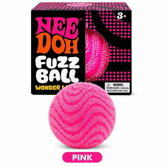Nee Doh Fuzz Ball Wonder Waves Sensory Squeeze Toy Squishy Toy Textured Stress Relief Fidget Ball for Adults Kids