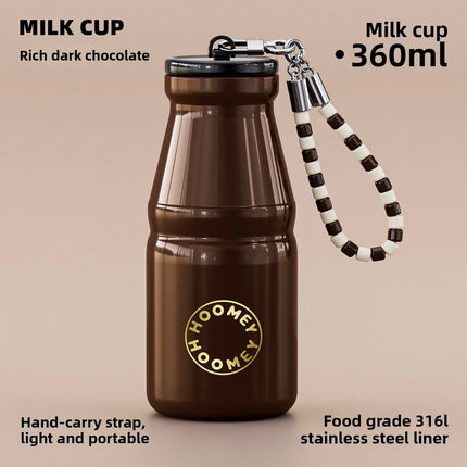 280/360ml Insulated Cup High Appearance Portable Pocket Coffee Mug For Women On-the-Go Water Bottle