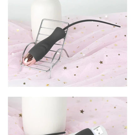 Male Urethral Vibrator Soft Silicone Urethral Dilator Set Catheter Penis Plug Sounding Horse Eye Stimulation for Probe  AdultMan