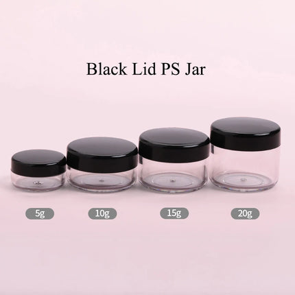 10/50/100pcs Empty Plastic Jar 5G 10G 20G Ps Jars Serum Pots Eye Cream Case Makeup Container Lip Balm Cans Cosmetic ZM003