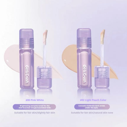 Girlscrush Liquid Concealer Facial Brightening Velvet Sunscreen Mark Expand Moisture Skin Application Holding Makeup