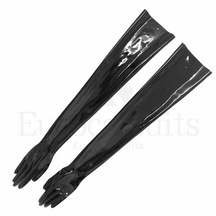 latex fetish gloves women  gummi wetlook long opera sexy glooves