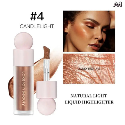 1Pc Lakerain Velvet Liquid Blush - Highly Pigmented Long-Lasting Hydrating Gloss Lip Cheek Makeup in 9 Colors