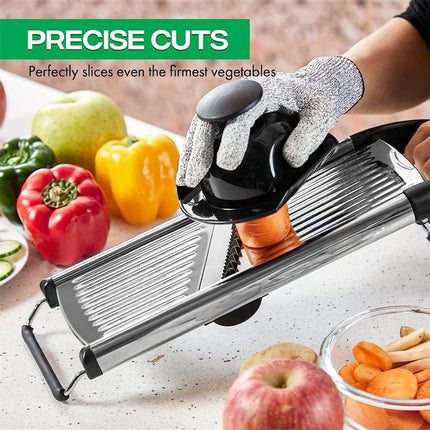 Adjustable Mandoline Slicer Stainless Steel Vegetable Slicer Chopper Cutter for Potato Tomato Onion Carrot