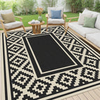 Black beige in / 183x274cm 6x9ft