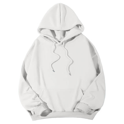 2026 New spring women Fleece Hoodie Solid Color Hooded Korean Fashion Women's Hooded Sports Sweater Casual Loose Pullover Hoodie