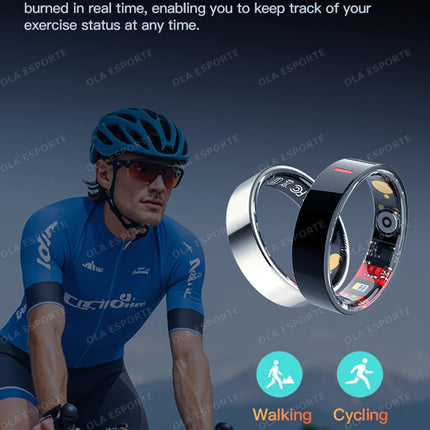 2026 New Smart Ring Women Men Super Narrow 7mm Heart Rate Health Stress measurement Monitor IP68 Waterproof Fashion Sports Rings