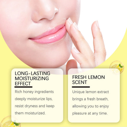 Honey Lemon Lip Balm Deep Moisturizing Prevent Lips From Drying Out and Cracking Repair Lip Barrier Daily Moisturizing Lip Balm