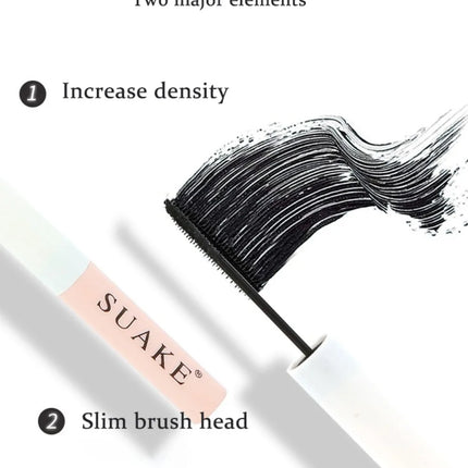 Black Brown Mascara Slim Brush Head Long Curled Eyelash Lift Cream Not Easy To Smudge Lashes Lengthening Pigment Big Eyes Makeup