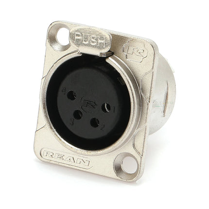 HF XLR Gold plated 4 Pin Male Female Panel  Audio Microphone Jack  Socket Connector D-type Mount Amplifier Receptacle YS1464BG