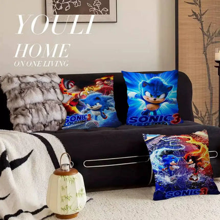 Sonic Cushion Cover Pillow Case 40x40cm 45x45cm / Sonic Cushion Cover Pillow Case
