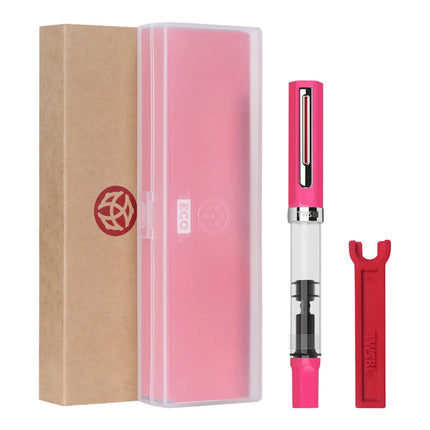 Original TWSBI ECO Piston Pen Transparent Resin Fountain Pen Holder Large Capacity Ink Storage Student Writing Business Gift