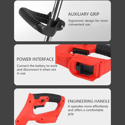 2026 New Cordless Handheld Electric Grass Trimmer Adjustable Lawn Mower Garden Tool Compatible With Makita 21V Battery