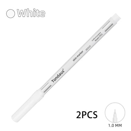2/6Pcs Skin Marker Pen Tattoo Pens Professional Eyelash Extension Set For Lip Tattoo Eyebrow Piercing Scribe Surgical Skin Tool