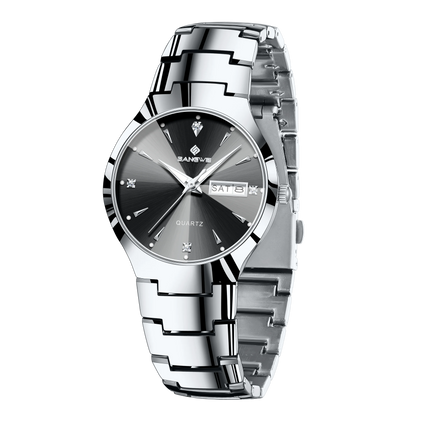 BANGWEI Luxury Business Men's Wristwatch Stainless Steel Waterproof Luminous Man Watch Date Week Fashion Quartz Watches For Men