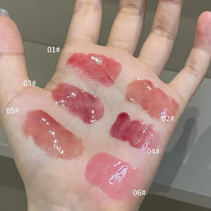 Mirror Watery Essence Lip Gloss Liquid Lipstick Jelly Lip Glaze Fading Lip Lines Water Light Jelly Makeup Moisturizing Lips Tint