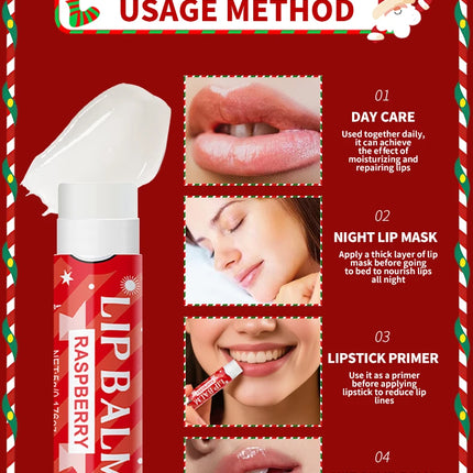 20PCS lipstick Set -5 Taste Christmas Theme Deep moisturizing and lasting moisturizing to create plump and shiny lips
