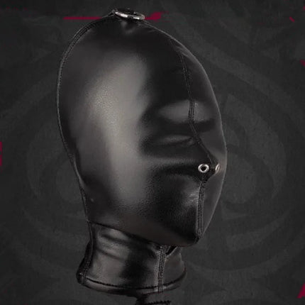 BDSM Puppy Play K9 Bondage Kit Fully enclosed Hood Binding band Mouth Ball Role-Playing Mask