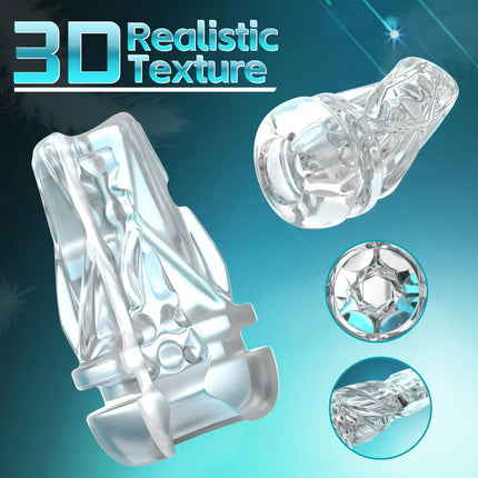 Automatic Male Sucking Masturbator Cup with TPE Channel Rubber Vagina Blowjob Textured Penis Pump Adult Sex Toys for Men 18