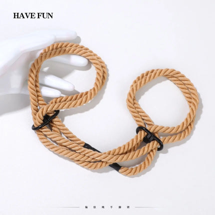 Adjustable Rope Handcuffs Erotic Slave BDSM Bondage Restraint Rope Ankle cuffs Fetish Flirt Sex Toys For Women Men Adults Games﻿