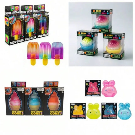 Cute Squishy Mystery Blind Box, Random Squeeze Fidget Toy,  Surprise Stress Relief Gift for All Ages