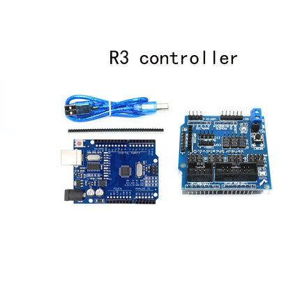 360 Degrees 6 DOF Robot Metal Alloy Mechanical Arm Claw Kit MG996R for Arduino Robotics Kit Educational Ps2 Programmable Toys