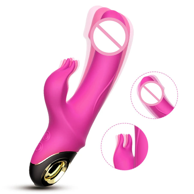 Twisting Wiggle Rabbit Vibrator for Women Vagina G-Spot Vibrator Clitoris Stimulator Female Masturbation Sex Toy for Women