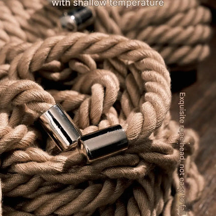 10m Shibari Bondage Rope,Soft Jute for Japanese Rope Art,Skin-Friendly for Beginners,Natural Color Skin-Safe Jute Couples Play