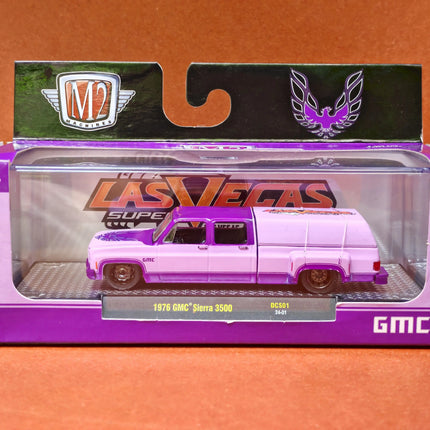 M2 machines 1/64 1976 GMC Sierra Grande 15 pick Die-cast alloy car model collection display child gift
