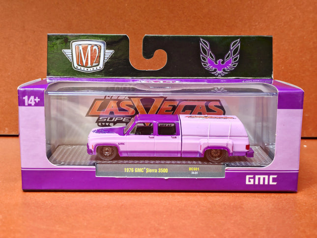 M2 machines 1/64 1976 GMC Sierra Grande 15 pick Die-cast alloy car model collection display child gift