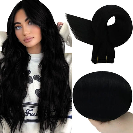 Full Shine Human Hair Weft Extensions Hair Bundles 100g Ombre Blonde Color Sew in Silky Straight Remy Skin Double Weft For Salon