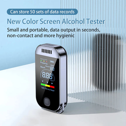 NEW Digital Breath Alcohol Tester Professional Breathalyzer With LCD Display USB Rechargeable Electronic Alcohol Tester Keychain