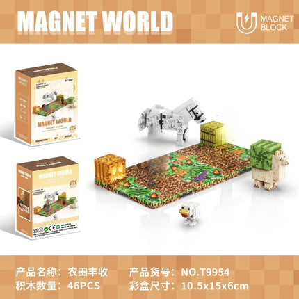 Building Blocks Zoo Magnetic World Series Educational Puzzle Toys for Boys & Girls Children's Playset gift