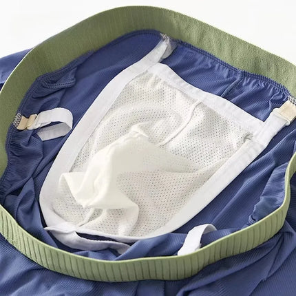 Men's Boxer Shorts Plus Size Ice Silk Underwear Comfortable Loose Breathable Men's Underwear Shorts Youth