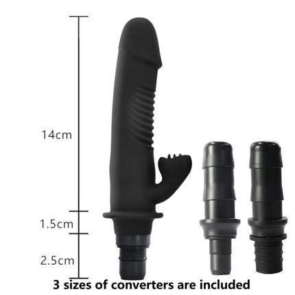 1pc Black Silicone Massage Head, Fascia Gun Massage Head, With Multiple Uses, Including Three Interfaces, Used For Fascia Gun